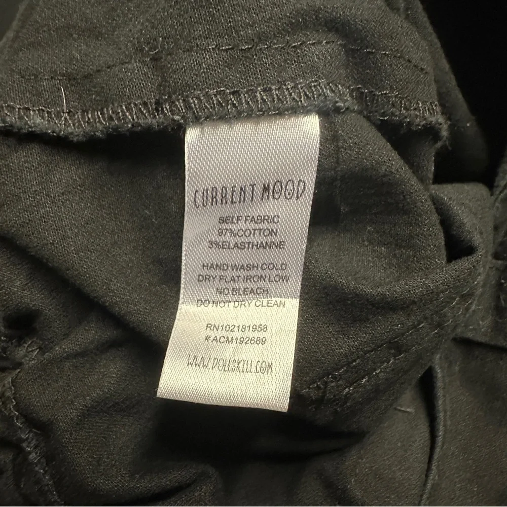 Current Mood Pants Womens Medium Wide Leg Y2K Buckle Bondage Cyberpunk Size S - Picture 7 of 10